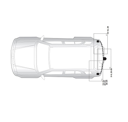 Электрика фаркопа Hak-System (13 pin) для Suzuki Grand Vitara 2005-2015 26240510 в 