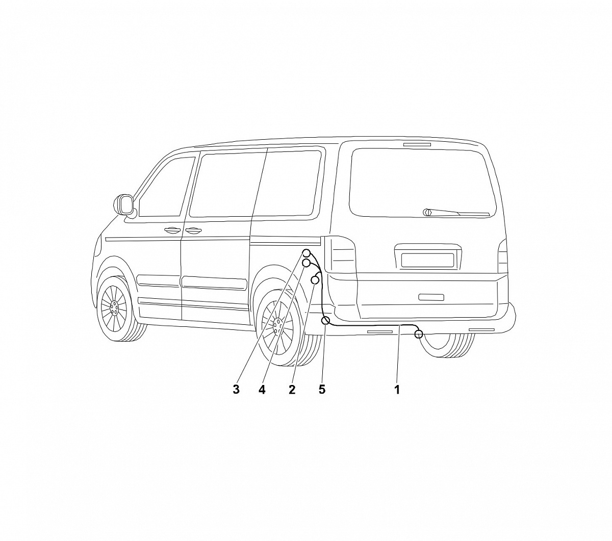 Электрика фаркопа Westfalia (13 pin) для Volkswagen Transporter T5 2003-2015, (для авто с подготовкой) 321652300113 в 