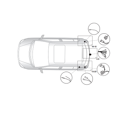 Электрика фаркопа Hak-System (7 pin) для Renault Clio 2005-2013 16180520 в 