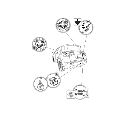 Электрика фаркопа Brink (7 pin) для Suzuki SX4 2013- 751371 в 