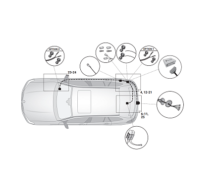 Электрика фаркопа Hak-System (7 pin) для BMW 3 серия 2019- 12020535 в 