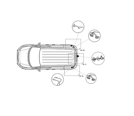 Электрика фаркопа Hak-System (7 pin) для Ford Transit Connect 2003-2008 16060510 в 