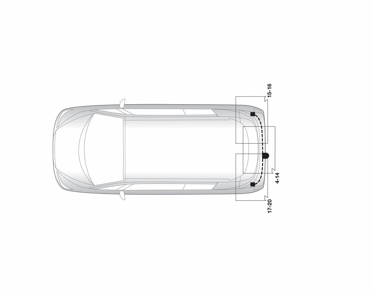 Электрика фаркопа Hak-System (7 pin) для Mitsubishi Grandis 2004-2009 16130507 в 