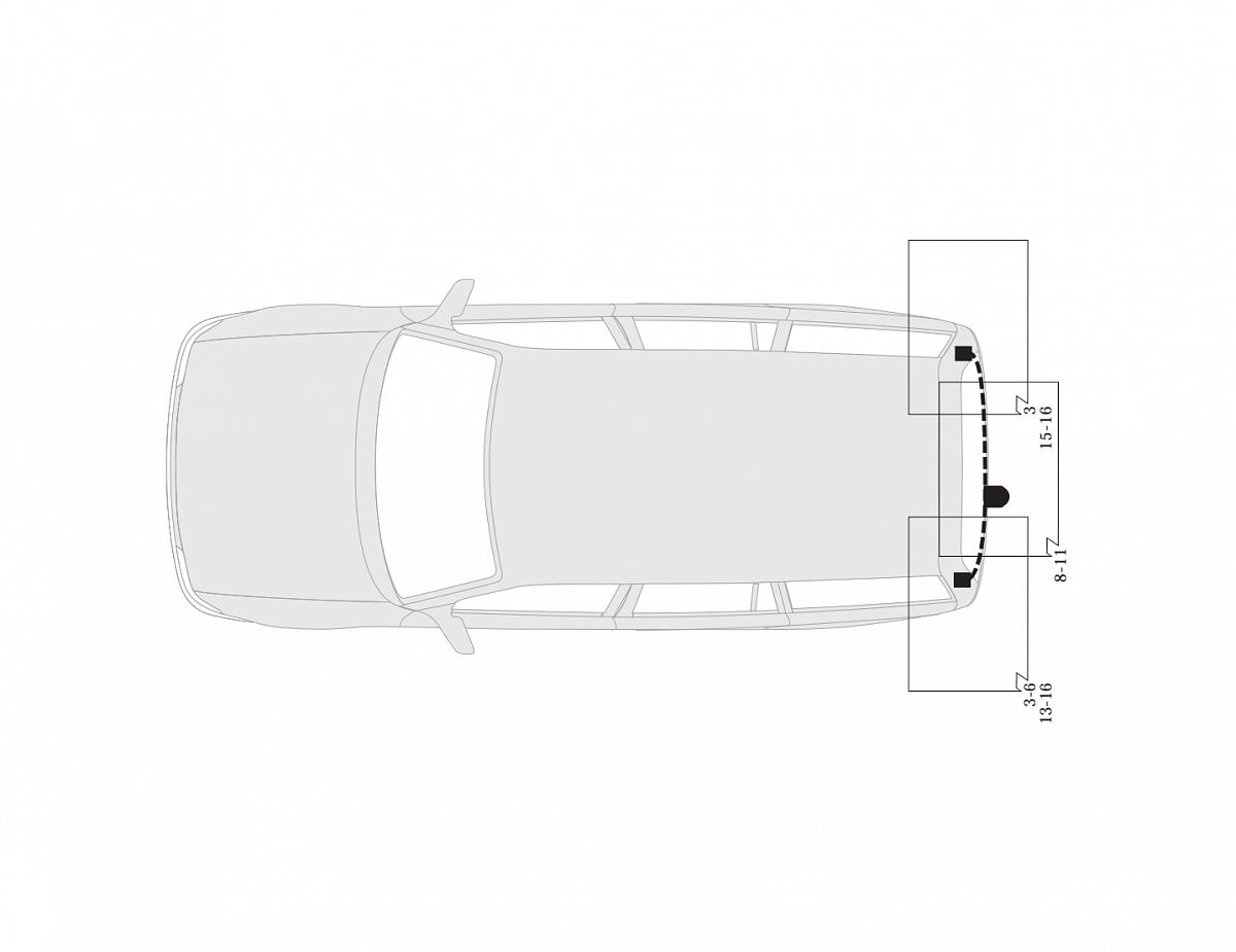 Электрика фаркопа Hak-System (13 pin) для Peugeot 307 2002-2005 26160500 в 