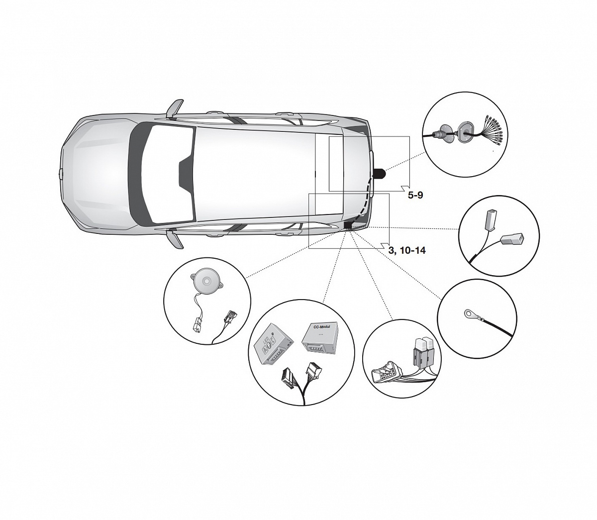 Электрика фаркопа Hak-System (13 pin) для Toyota RAV4 2018- 26250553 в 