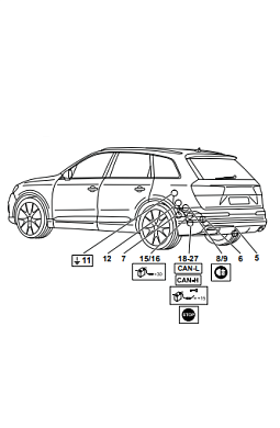 Электрика фаркопа Westfalia (7 pin) для Audi Q7 2015-2020 305417300107 в 