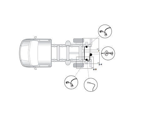 Электрика фаркопа Hak-System (7 pin) для Ford Transit 2000-2011 16060515 в 