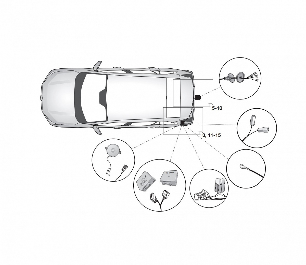 Электрика фаркопа Hak-System (7 pin) для Toyota RAV4 2018- 16250553 в 