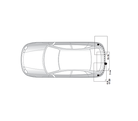 Электрика фаркопа Hak-System (7 pin) для Jaguar X-Type 2004-2007 16360500 в 