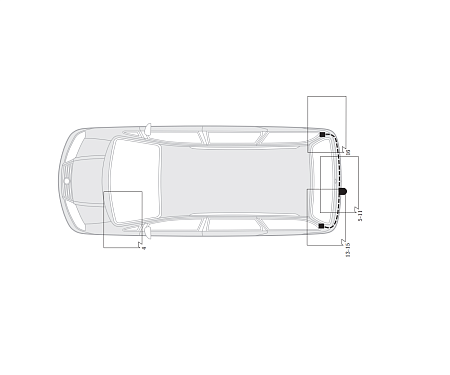 Электрика фаркопа Hak-System (13 pin) для Ford Galaxy 1995-1997 21500004 в 