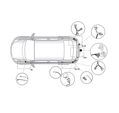 Электрика фаркопа Hak-System (13 pin) для Suzuki Vitara 2015- 21240524 в 