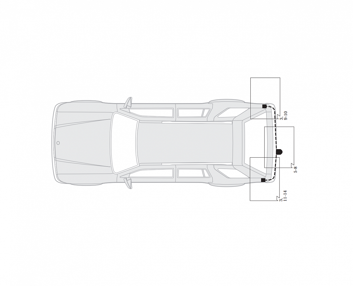 Электрика фаркопа Hak-System (7 pin) для Hyundai Santa Fe 2001-2006 16080505 в 