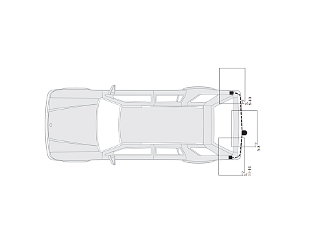 Электрика фаркопа Hak-System (7 pin) для Hyundai Santa Fe 2001-2006 16080505 в 