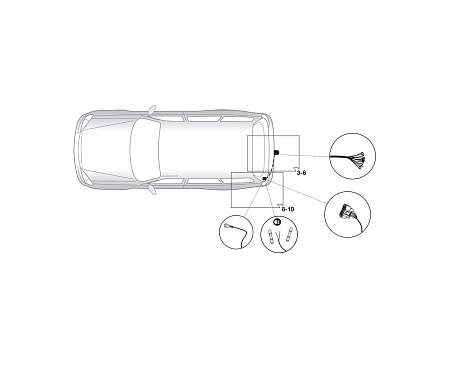 Электрика фаркопа Hak-System (13 pin) для Hyundai Santa Fe 2012-2018,вкл. Grand  26080536 в 