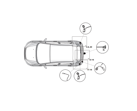 Электрика фаркопа Hak-System (13 pin) для Ford Fiesta 2013-2017 26060537 в 