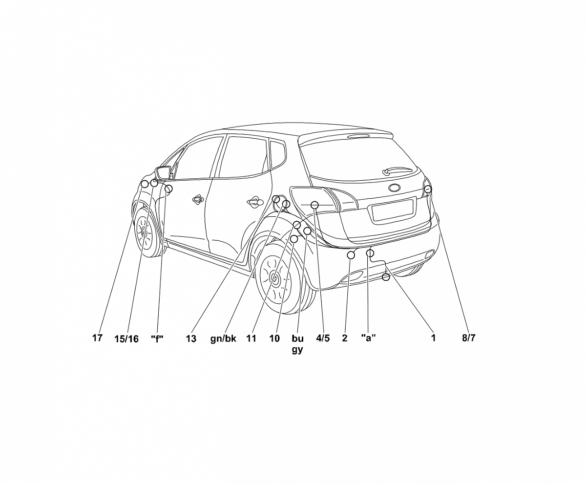 Электрика фаркопа Westfalia (13 pin) для Kia Venga 2010-2018 346064300113 в 