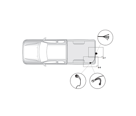 Электрика фаркопа Hak-System (7 pin) для Isuzu D-Max 2012-2021 16090506 в 