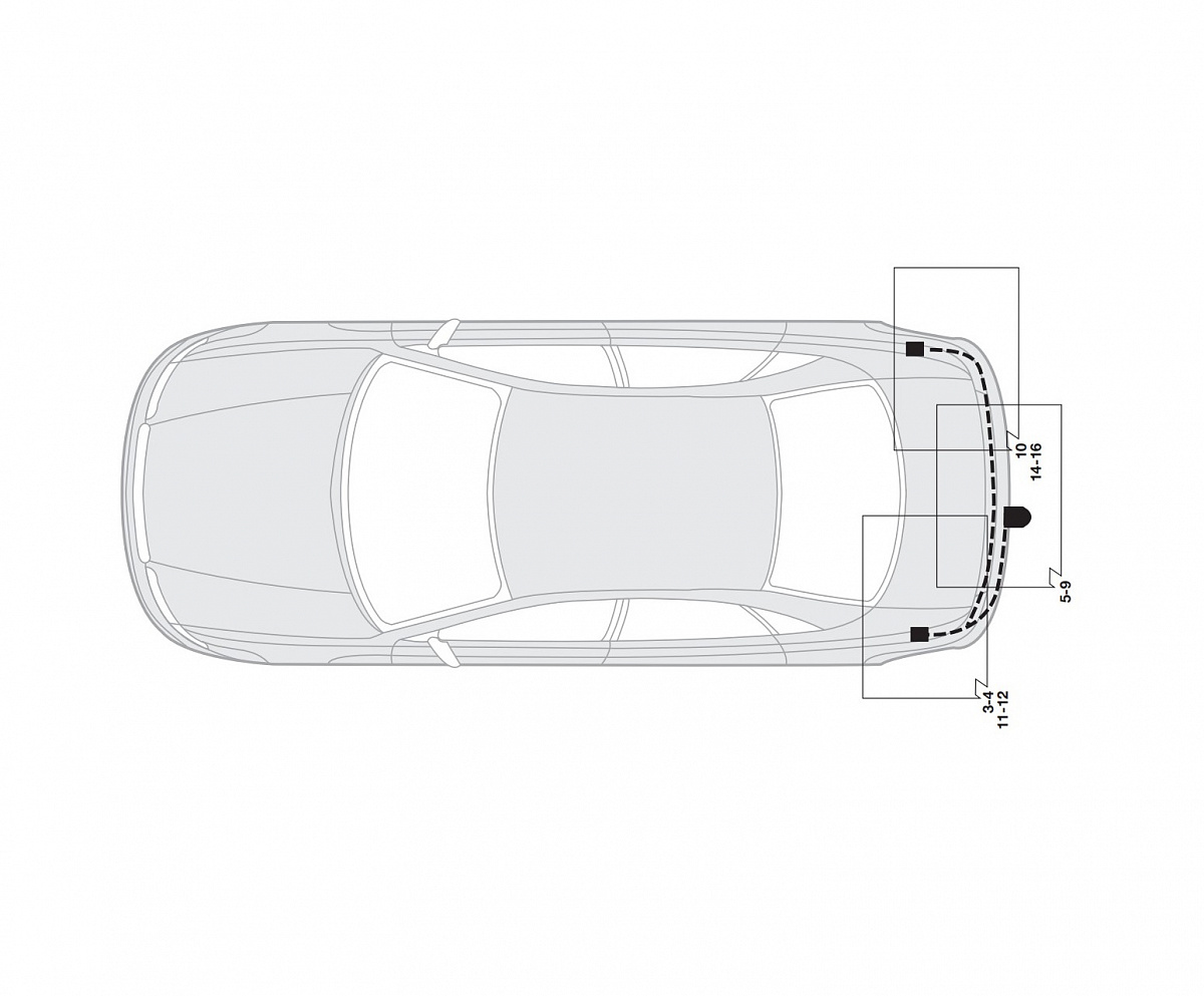 Электрика фаркопа Hak-System (13 pin) для Volkswagen Passat 2000-2005 26270509 в 