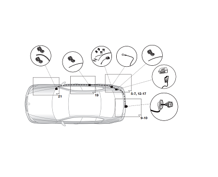 Электрика фаркопа Hak-System (7 pin) для BMW 3 серия 2012-2018 12020523 в 