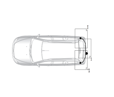 Электрика фаркопа Hak-System (7 pin) для Ford Focus 2005-2011 16060517 в 