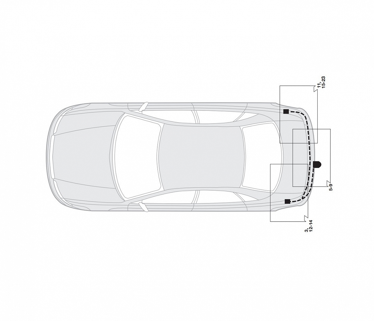 Электрика фаркопа Hak-System (7 pin) для Skoda Superb 2002-2008 16220003 в 