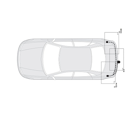 Электрика фаркопа Hak-System (7 pin) для Skoda Superb 2002-2008 16220003 в 