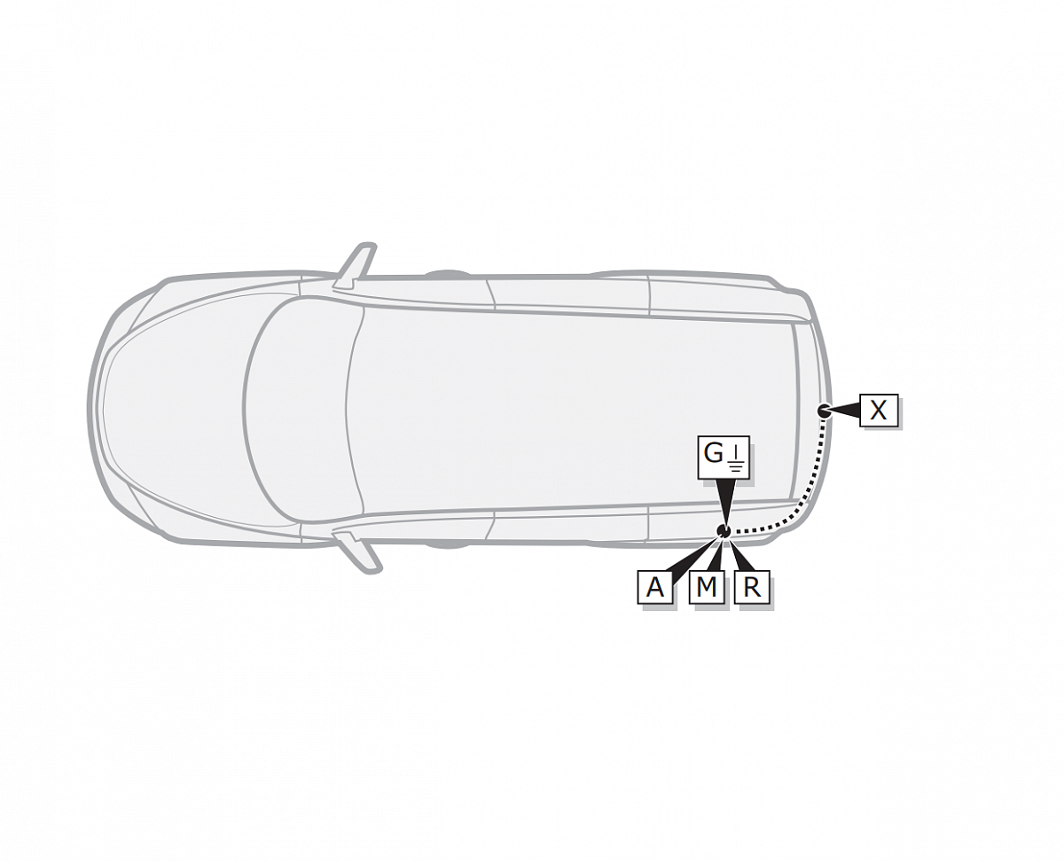 Электрика фаркопа ECS (13 pin) для Volkswagen Touareg 2018- AU068H1 в 