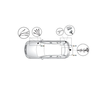 Электрика фаркопа Hak-System (13 pin) для Mercedes GLB-class 2019- 21040541 в 
