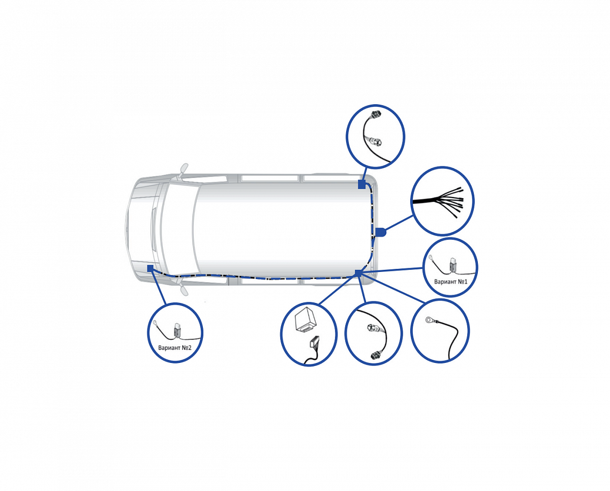 Электрика фаркопа TowRus (7 pin) для Toyota Proace Verso (Electric) 2016- EMP2-07 в 