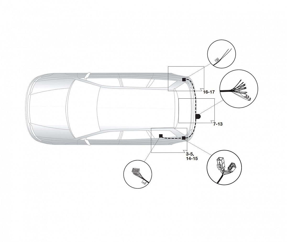 Электрика фаркопа Hak-System (7 pin) для Subaru Legacy 2009-2015 16230511 в 