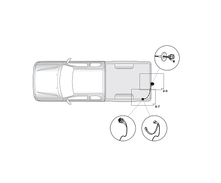 Электрика фаркопа Hak-System (7 pin) для Isuzu D-Max 2007-2012 16090500 в 