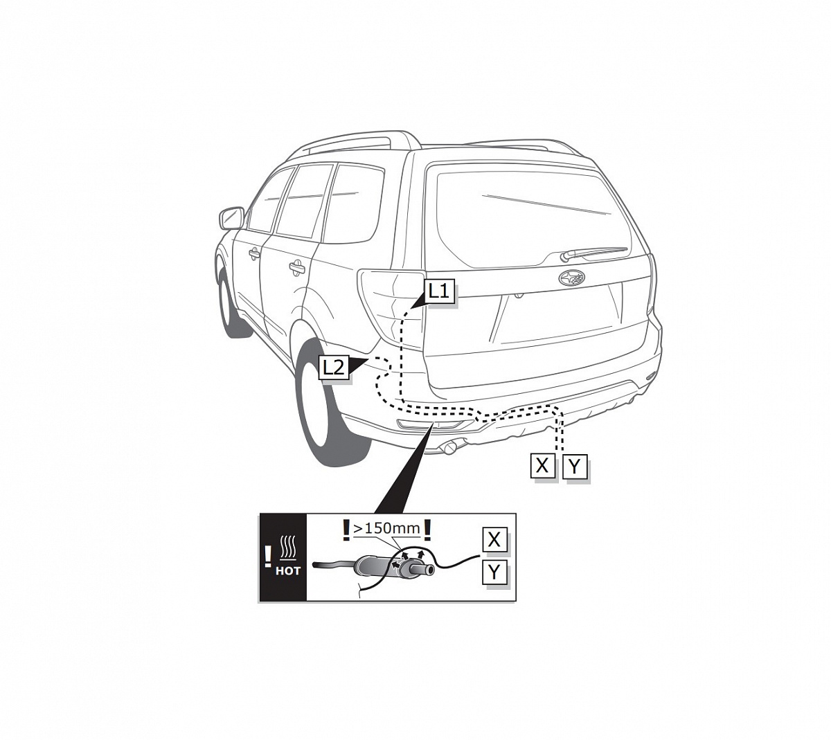 Электрика фаркопа Brink (7 pin) для Subaru Forester 2008-2013 750191 в 