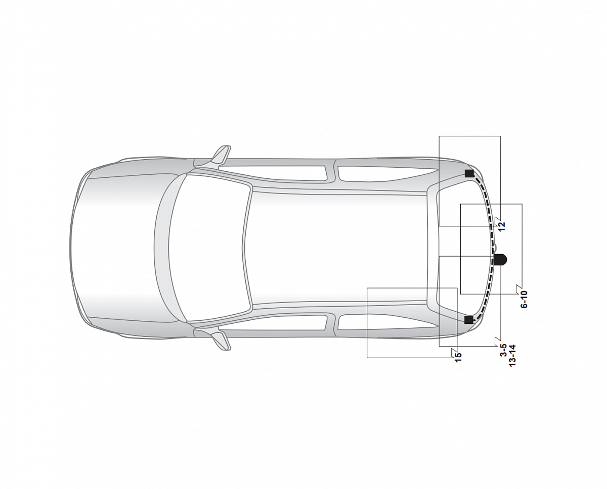 Электрика фаркопа Hak-System (13 pin) для Opel Corsa 2000-2006 26150508 в 