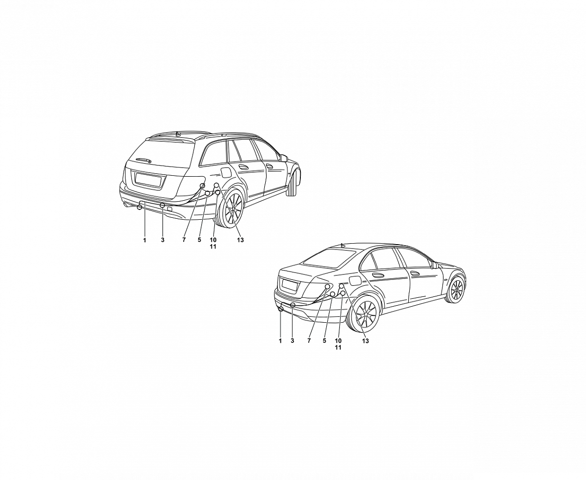 Электрика фаркопа Westfalia (7 pin) для Mercedes GLK-class 2009-2015 313361300107 в 