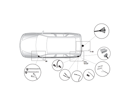 Электрика фаркопа Hak-System (13 pin) для Mazda CX-5 2017- 21120525 в 