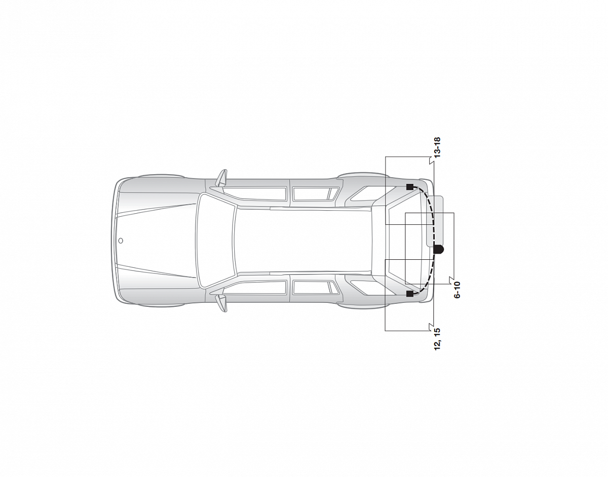 Электрика фаркопа Hak-System (7 pin) для Mitsubishi Pajero 2000-2007 16130500 в 