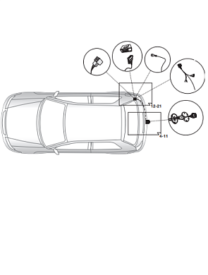 Электрика фаркопа Brink (7 pin) для Audi Q5 2008-2016 701463 в 