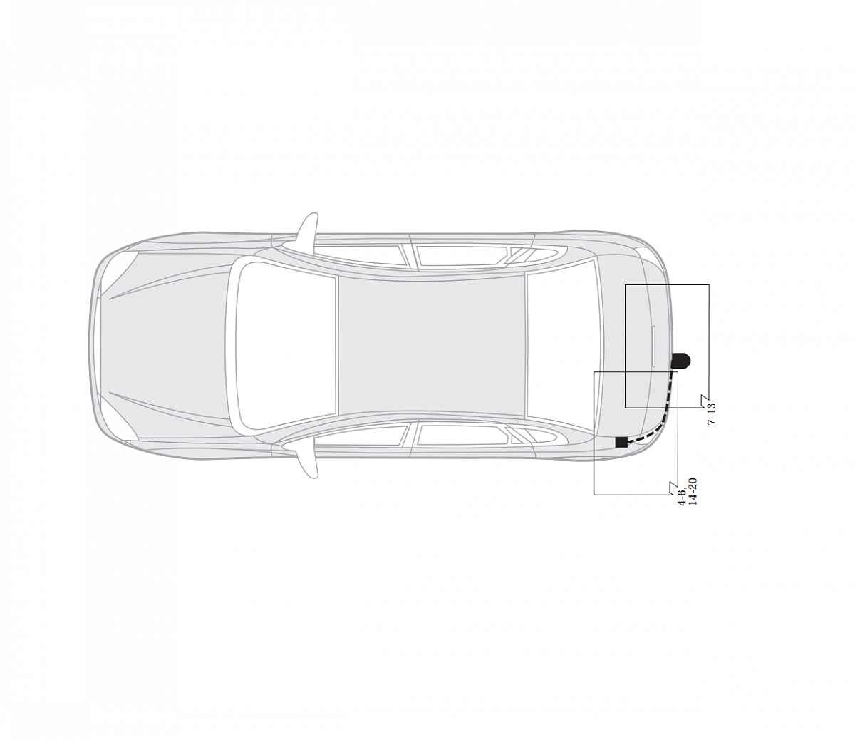 Электрика фаркопа Hak-System (13 pin) для Ford Focus 1998-2003 26060500 в 