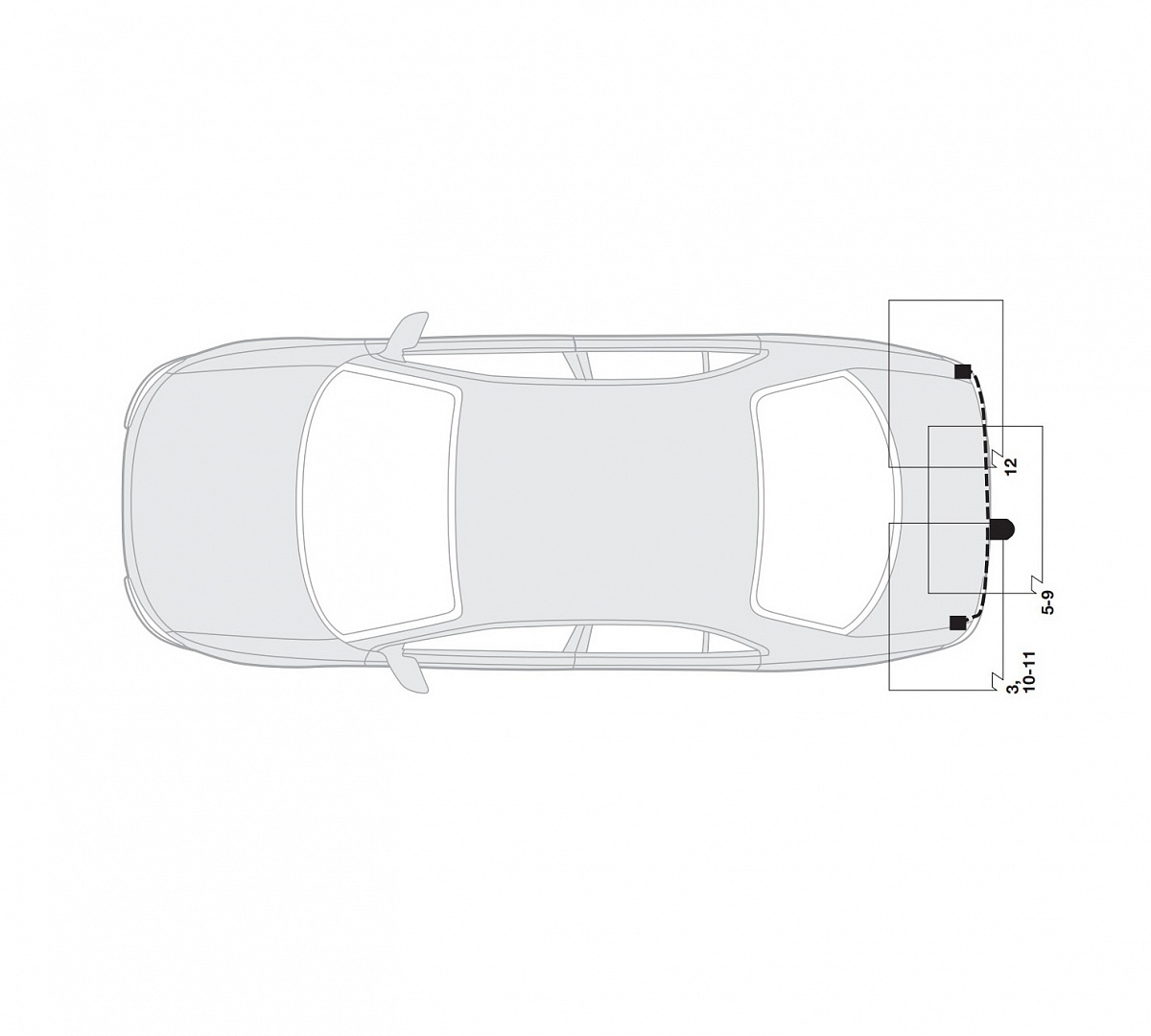 Электрика фаркопа Hak-System (7 pin) для Toyota Avensis 2003-2008 16250504 в 