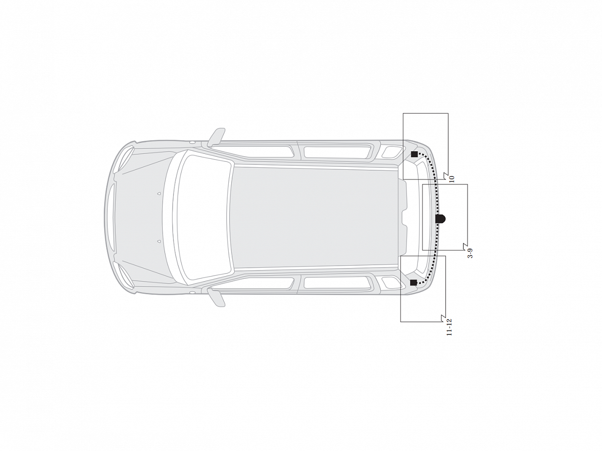 Электрика фаркопа Hak-System (13 pin) для Mercedes A-сlass 1997-2004 26040502 в 