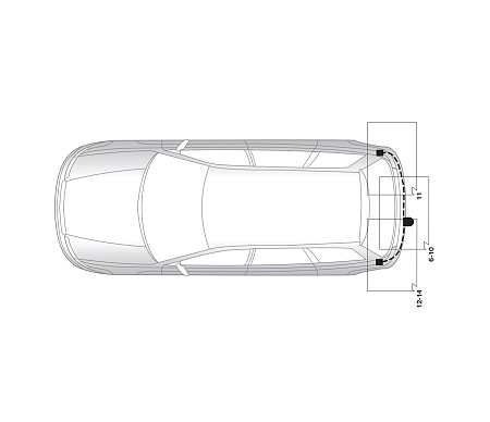 Электрика фаркопа Hak-System (13 pin) для Toyota Avensis 2003-2008 26250505 в 