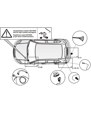 Электрика фаркопа Hak-System (7 pin) для Skoda Yeti 2009-2018 12500559 в 