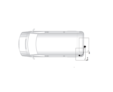 Электрика фаркопа Hak-System (7 pin) для Nissan Primastar 2006-2014 12500523 в 