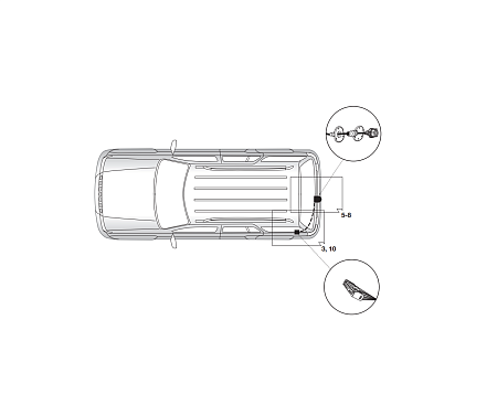 Электрика фаркопа Hak-System (7 pin) для Land Rover Freelander 2012-2015 12190514 в 