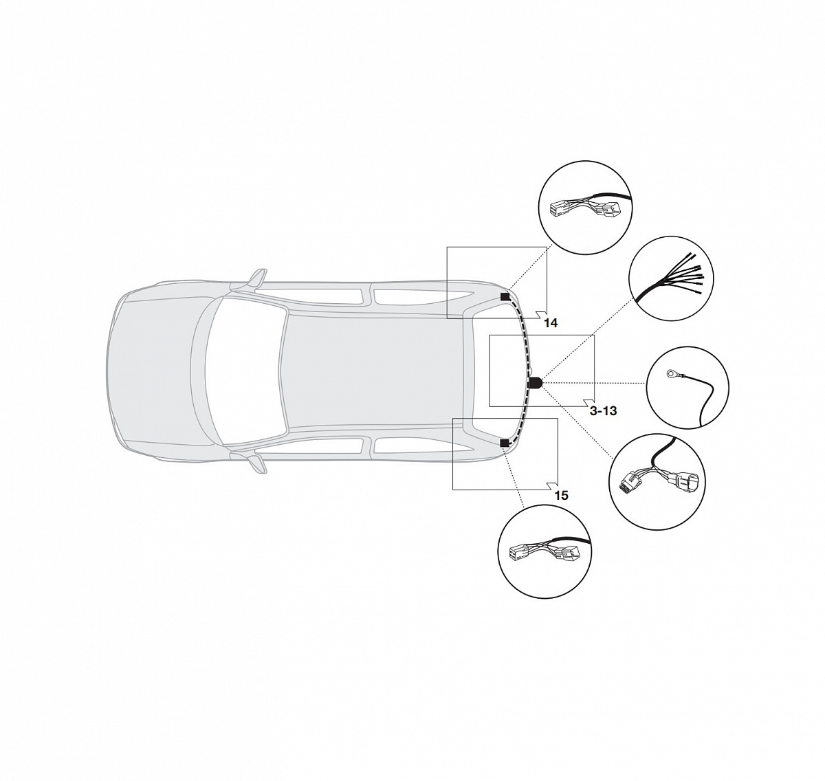 Электрика фаркопа Hak-System (7 pin) для Suzuki Ignis 2003-2006 16500510 в 