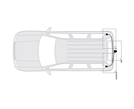 Электрика фаркопа Hak-System (7 pin) для Volkswagen Golf 4 1999-2006 16270507 в 