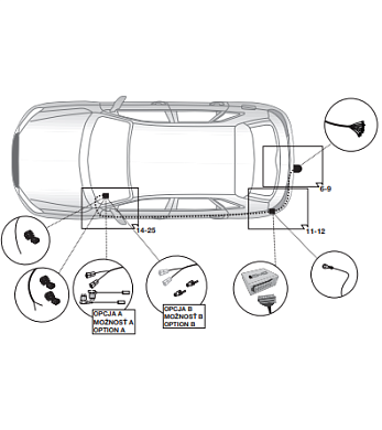 Электрика фаркопа Hak-System (13 pin) для Audi Q2 2016- 21500601 в 