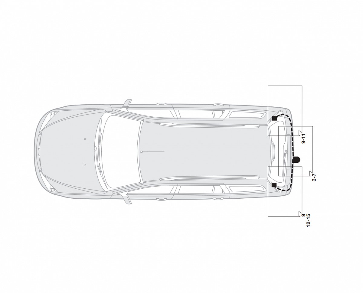 Электрика фаркопа Hak-System (13 pin) для Renault Megane 2003-2009 26180509 в 