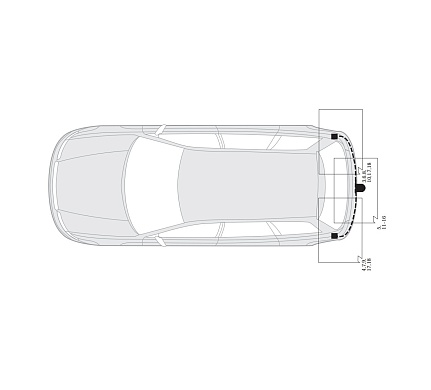 Электрика фаркопа Hak-System (13 pin) для Subaru Forester 1997-2002\2002-2008\Impreza 1993-2000\2000-2007\Legacy 1990-2003 26230001 в 