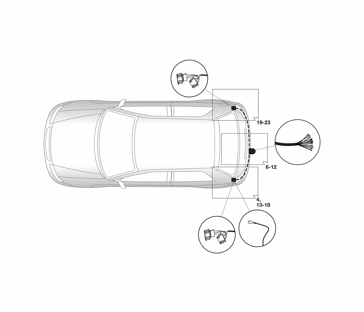 Электрика фаркопа Hak-System (13 pin) для Volkswagen Fox 2005-2011 26270514 в 